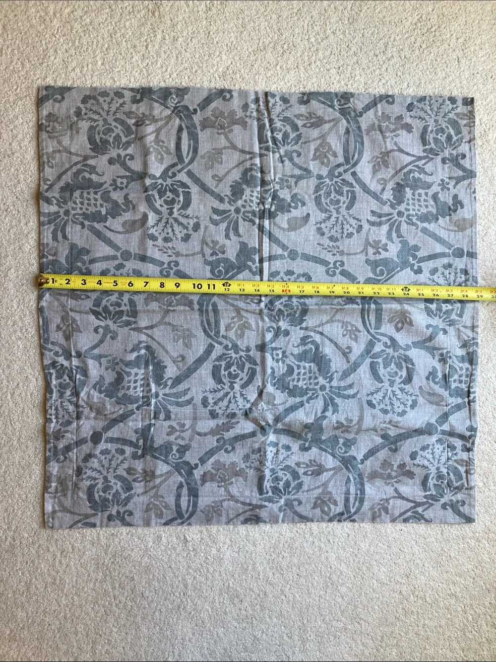 Restoration Hardware Italian Block Print Floral full/queen duvet & 2 euro shams